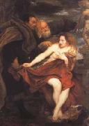 Anthony Van Dyck Susanna and The Elders (mk03) oil on canvas